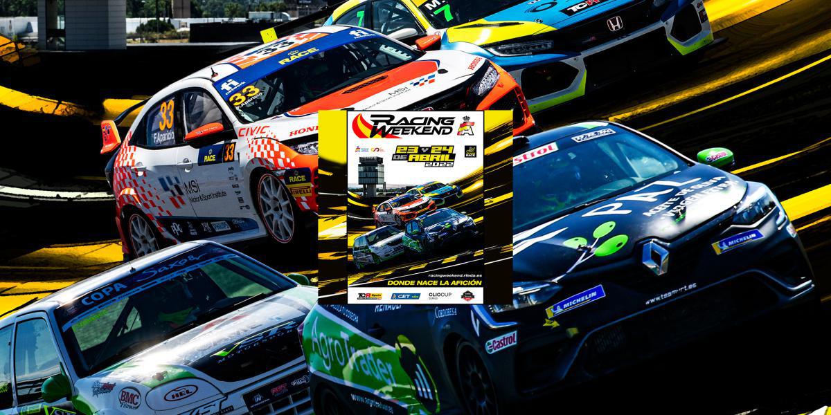 Cartel del Racing Weekend en el Circuito de Madrid Jarama-Race