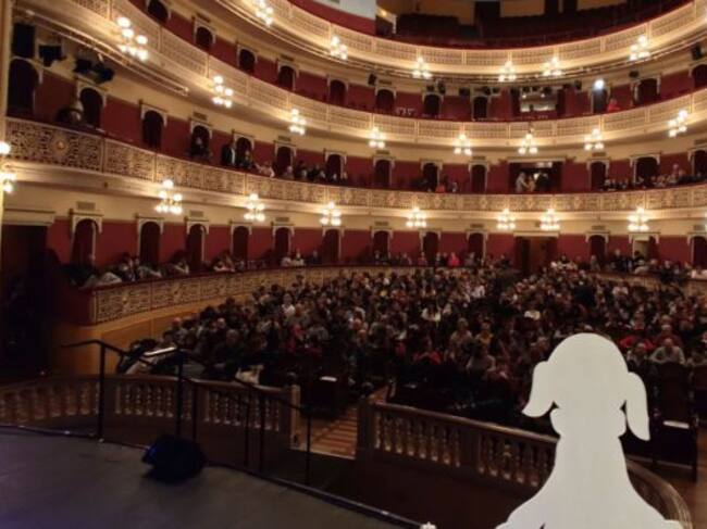 La platea del Teatre Fortuny ha quedat petita en motiu de la gala final del CNSJ.