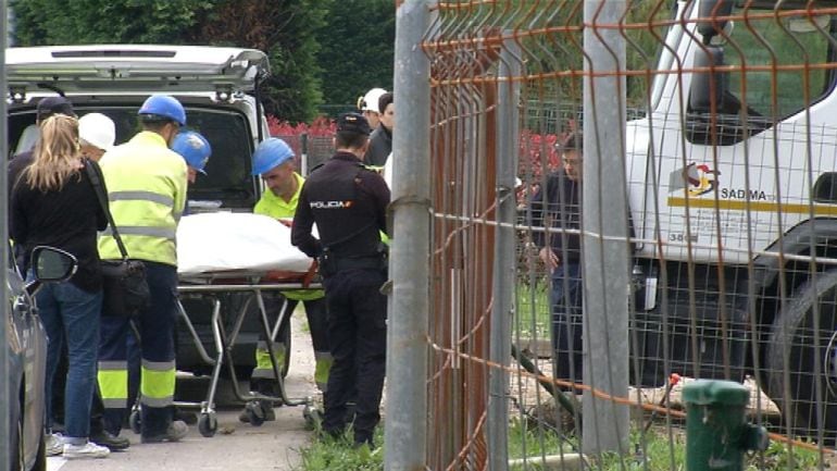 El accidente tuvo lugar en la calle Antonio Palacios.