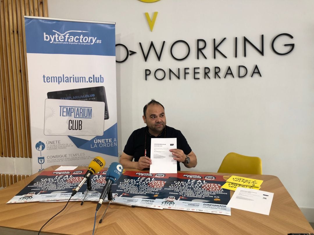 Felipe Álvarez, presidente de la Asociación de Comerciantes Templarium de Ponferrada