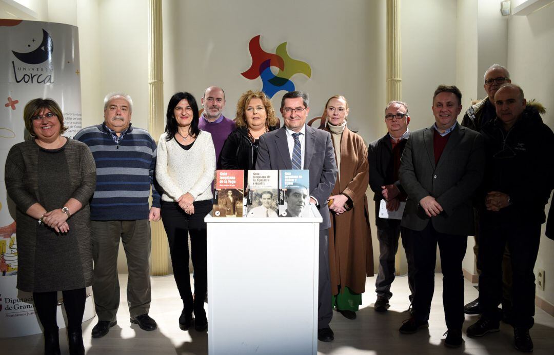 Presentación de las guías lorquianas en el Patronato Provincial de Turismo de Granada