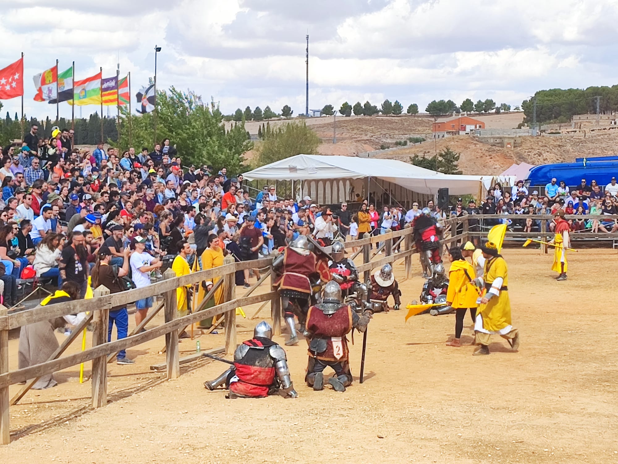 Imagen del Desafío de Belmonte, VI Torneo Nacional de Combate Medieval, celebrado el fin de semana del 24 y 25 de septiembre a los pies del castillo