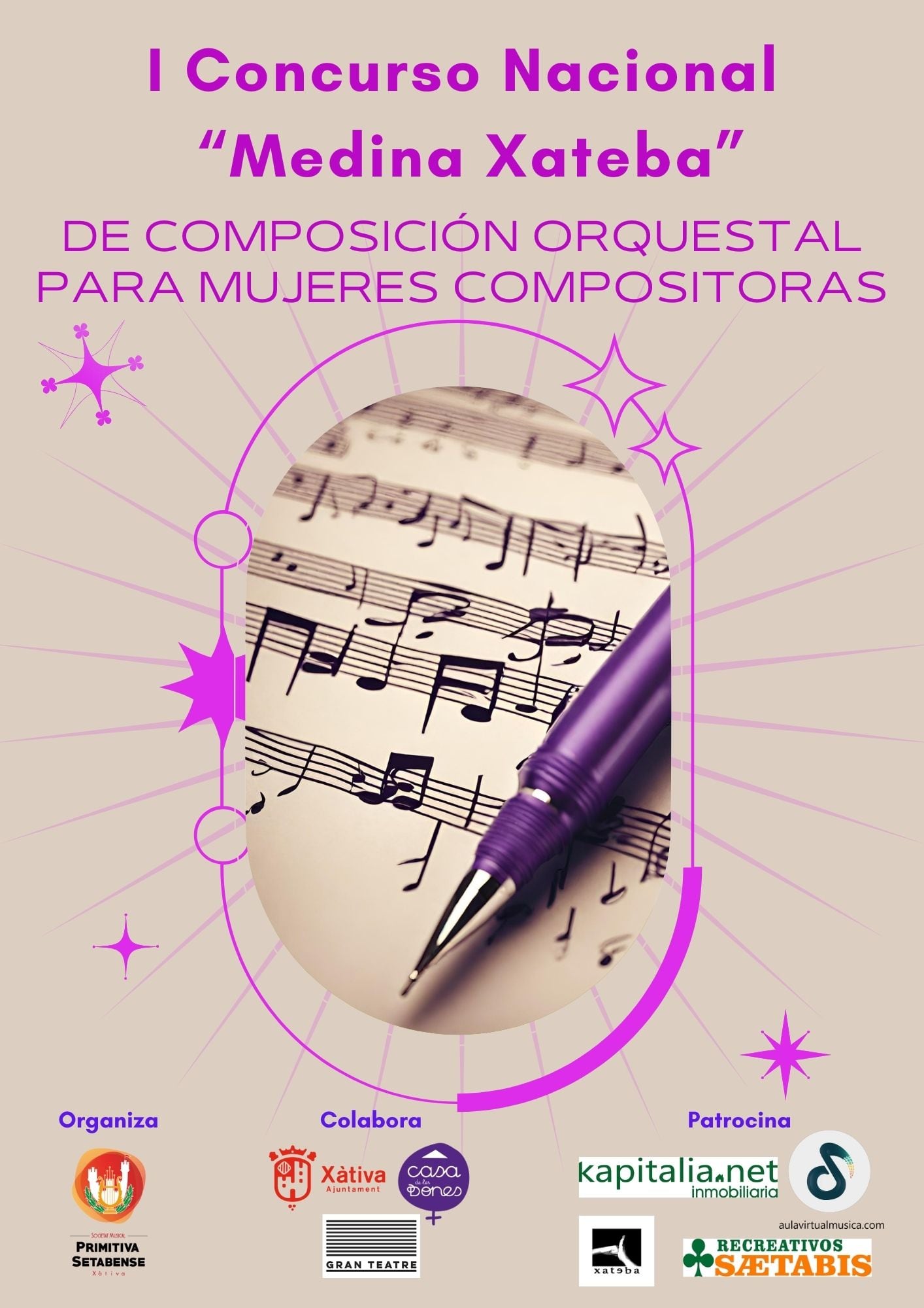 Cartel concurso mujeres compositoras