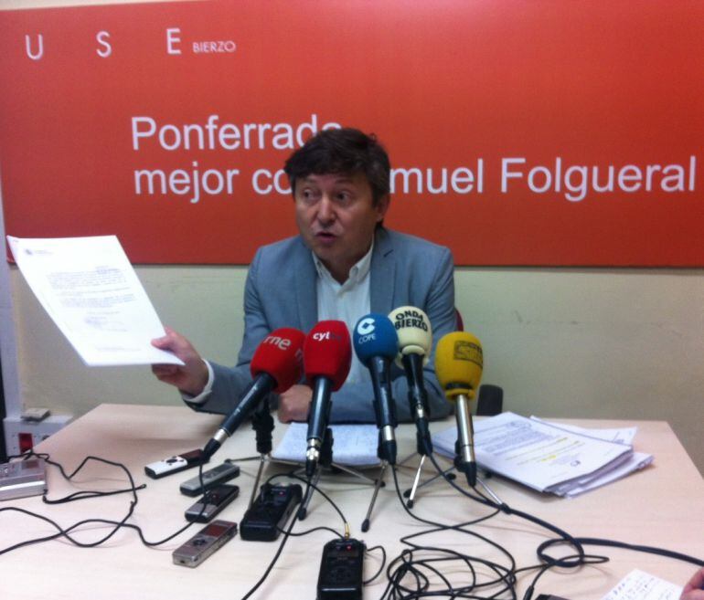 Samuel Folgueral en rueda de prensa