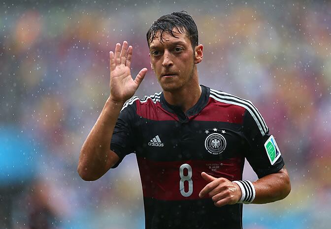 Özil, durante un partido de Alemania en el Mundial de Brasil