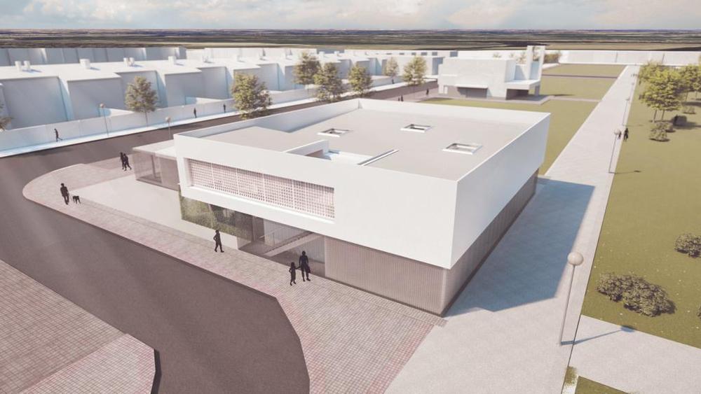 Infografia del nuevo Centro Polivalente de Simancas