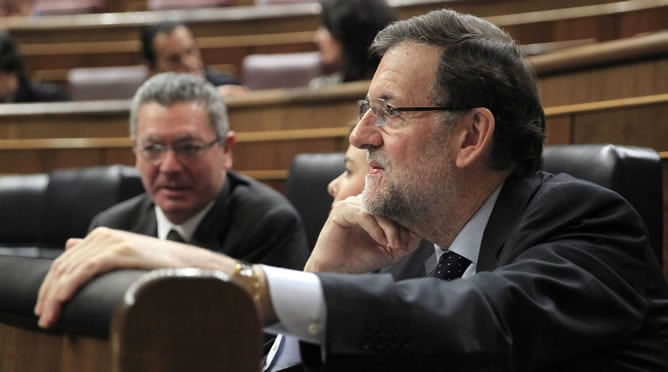 Rajoy, en el pleno del Congreso este miércoles, cuando se cumplan dos años de su victoria electoral