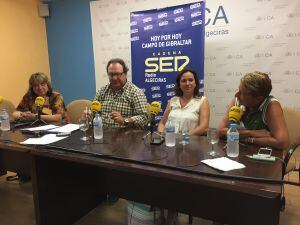 Con Rosa Ros, directora de Ciencia en Acción y las profesoras Nuria Muñoz y Ana Villaescusa