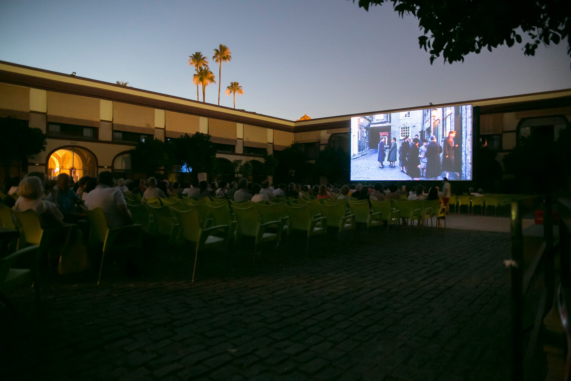 Imagen de archivo del Cine de Verano del Patio de la Diputación