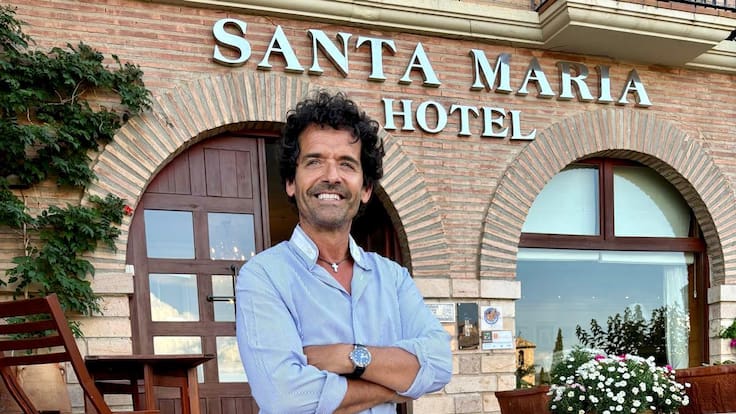 Alfonso Puicercús, propietario del Hotel Santa María de Alquézar