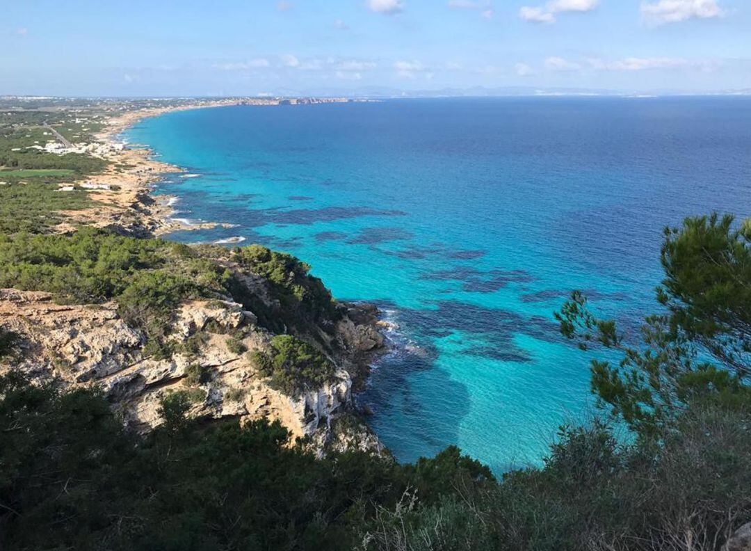 Panorámica de la isla de Formentera