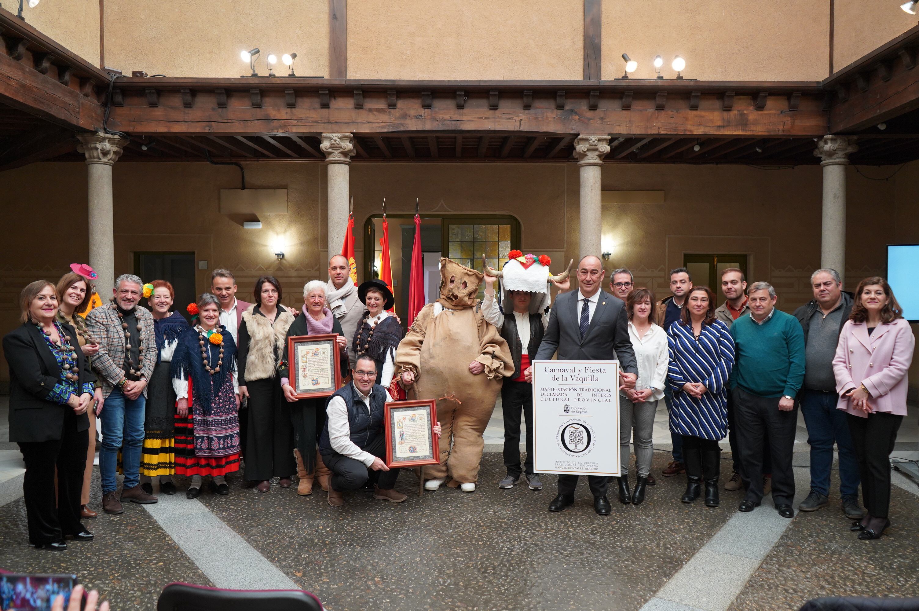 El Carnaval de Arcones y su Vaquilla reciben la distinción de Manifestación Tradicional de Interés Cultural Provincial