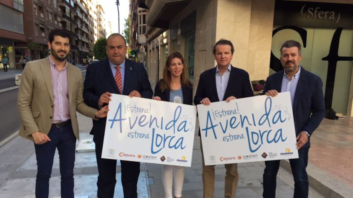 Lorca "estrena" la Avenida Juan Carlos I