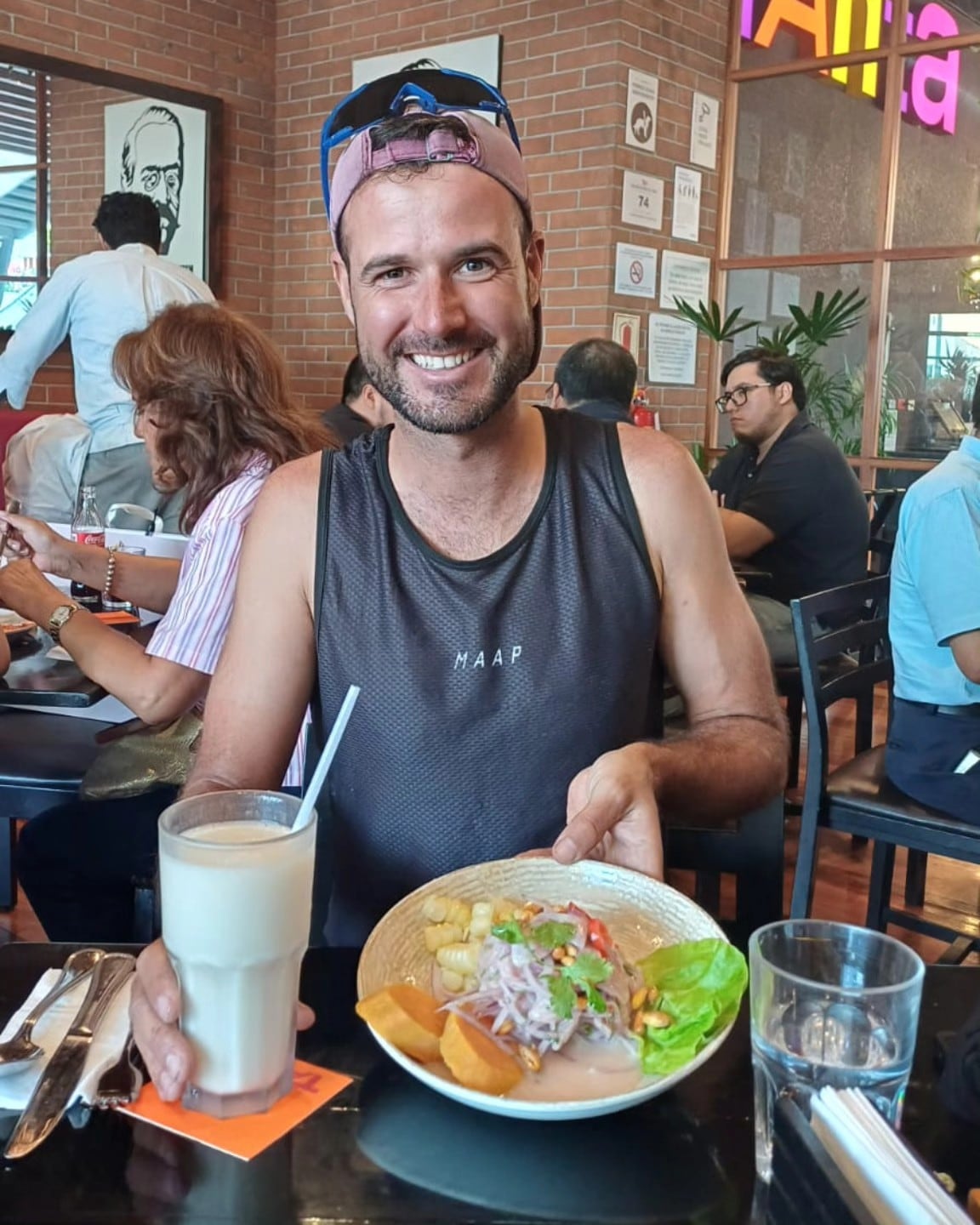 Juanma, en Perú, una sus últimas paradas