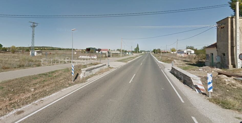 Tramo de la carretera que cede la Junta