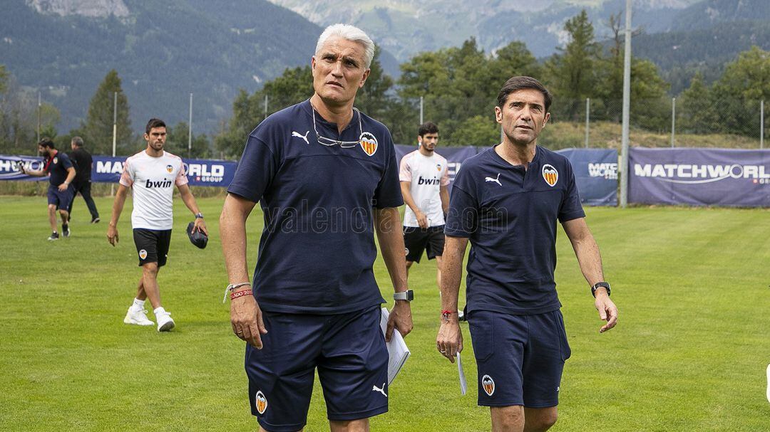 Marcelino y Rubén Uría, en Crans Montana