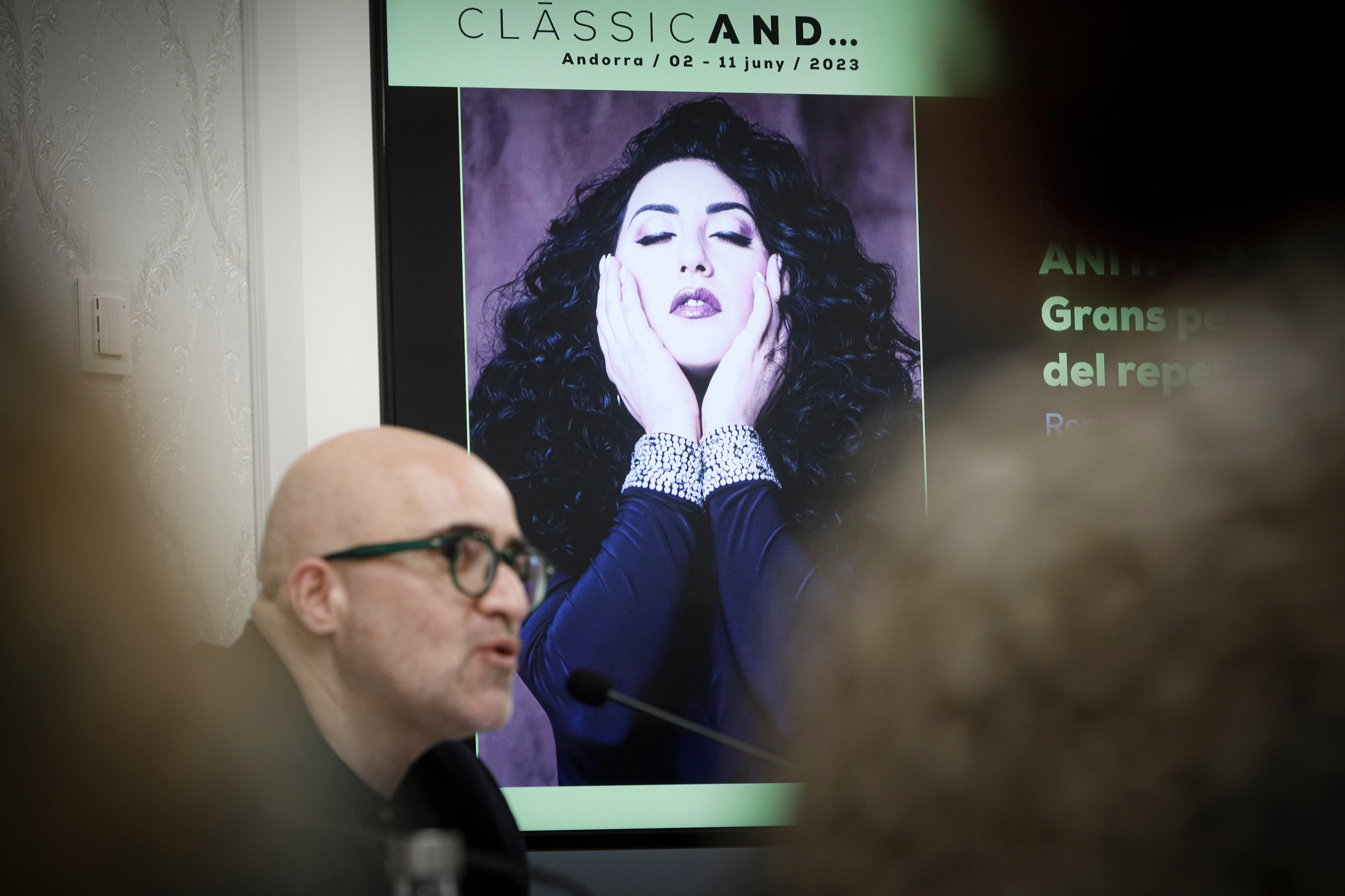 El director de ClassicAnd, Joan Anton Rechi, durant la presentació del festival.