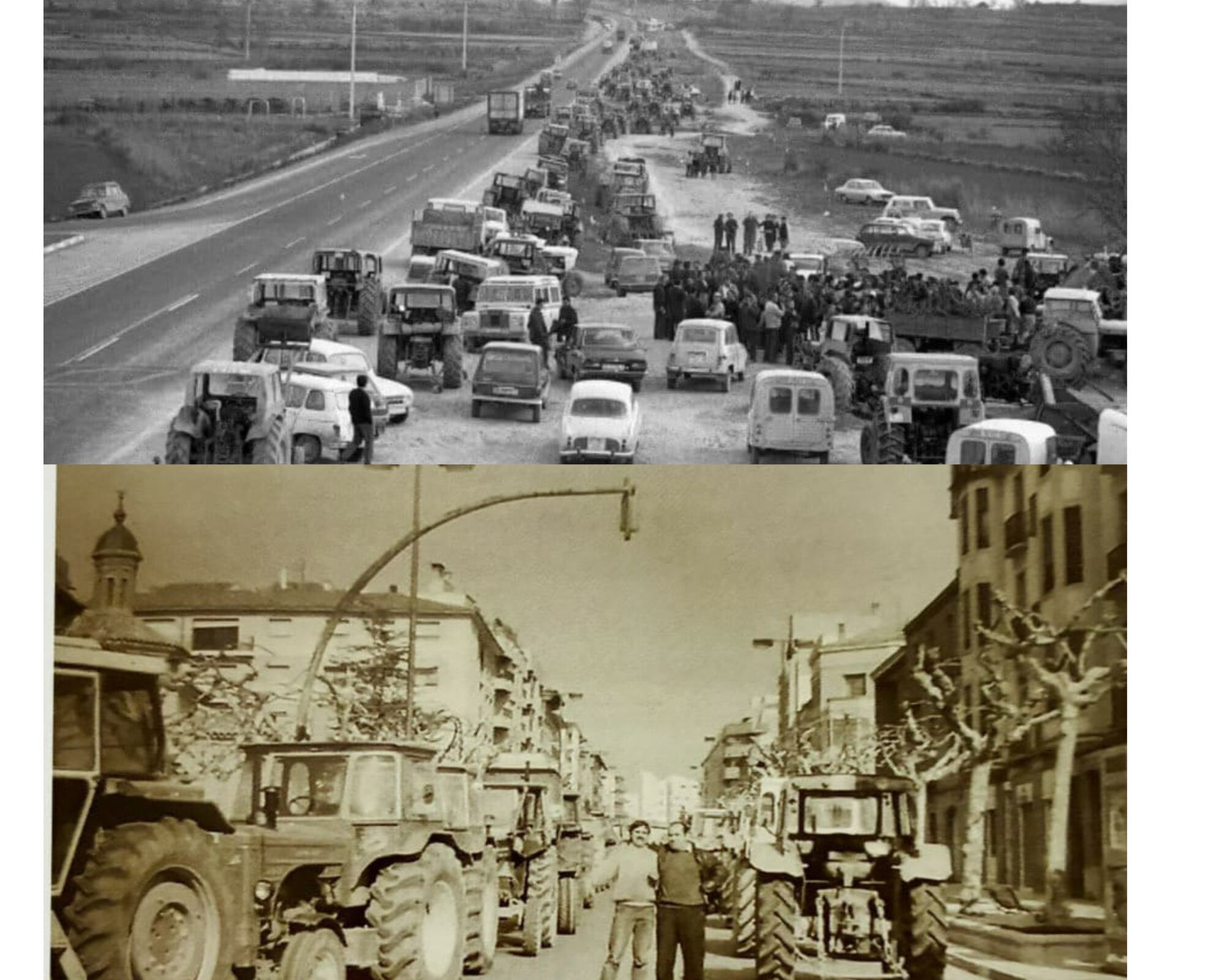 Gran tractorada del maíz en 1976