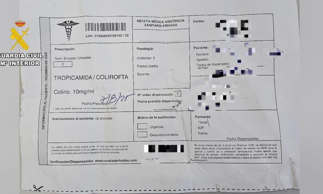 Receta falsificada en Huesca