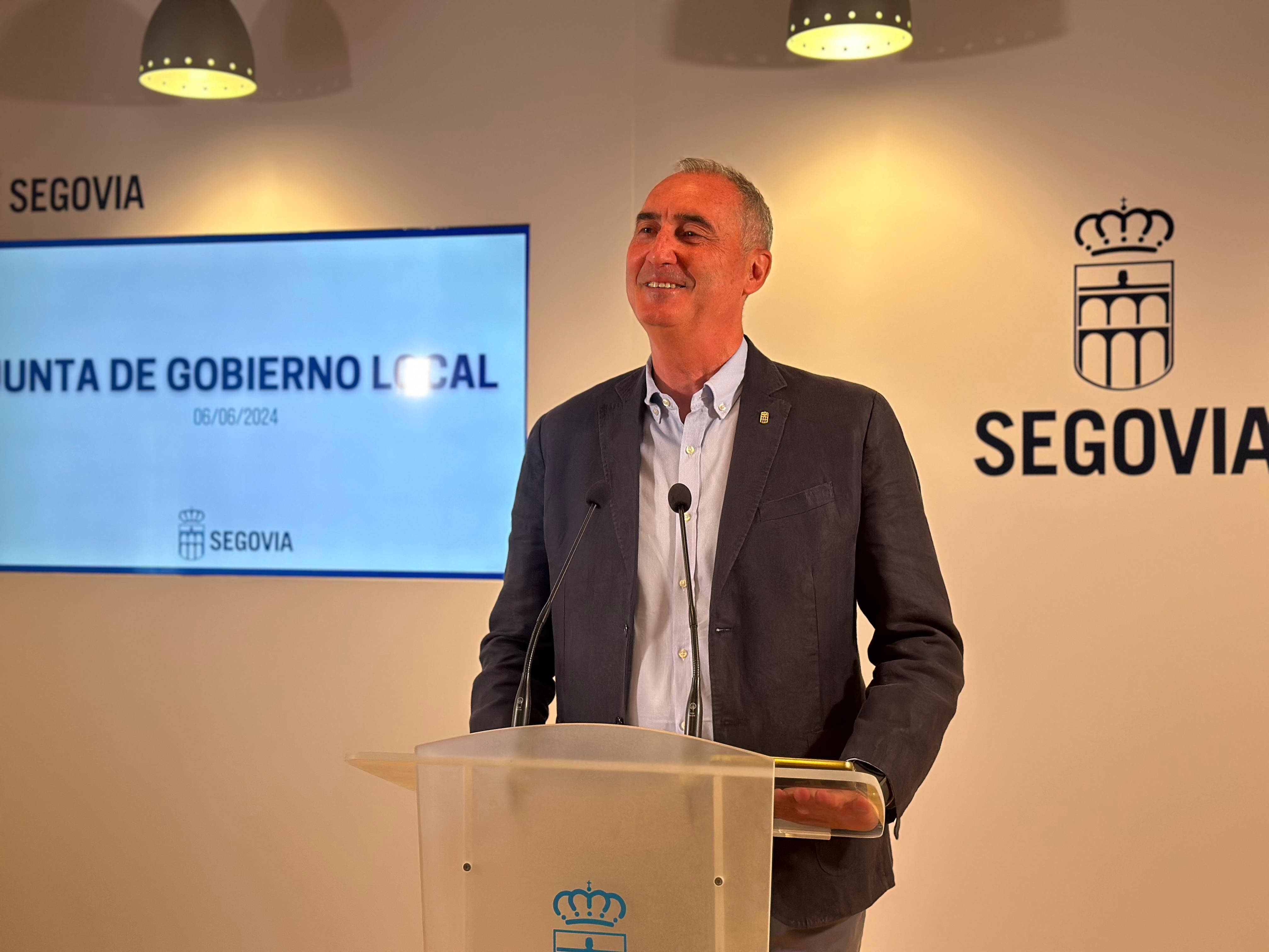 El alcalde de Segovia, José Mazarías