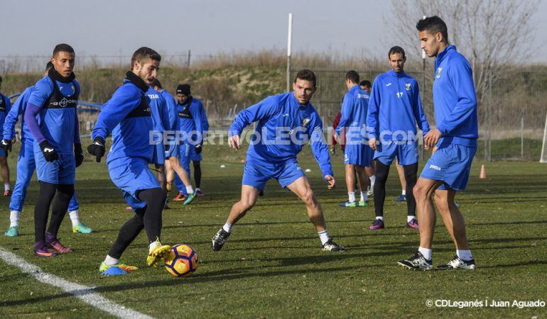 Los jugadores se han ejercitado este jueves en el regreso de las vacaciones de Navidad