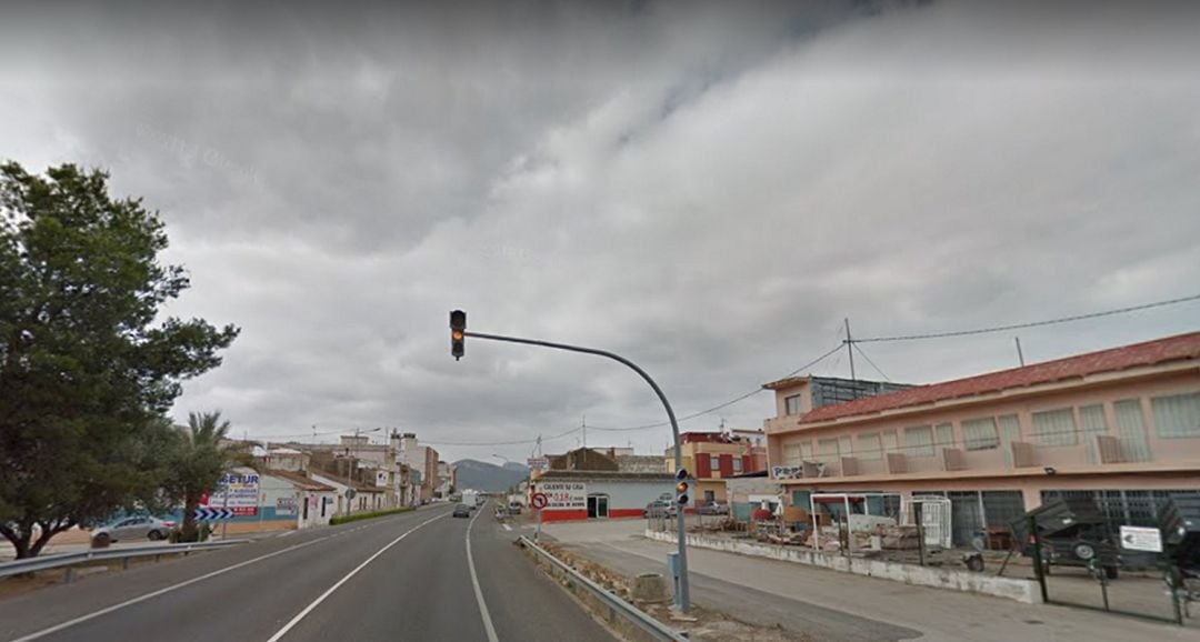 Nacional 332 a su paso por el municipio de Xeraco 