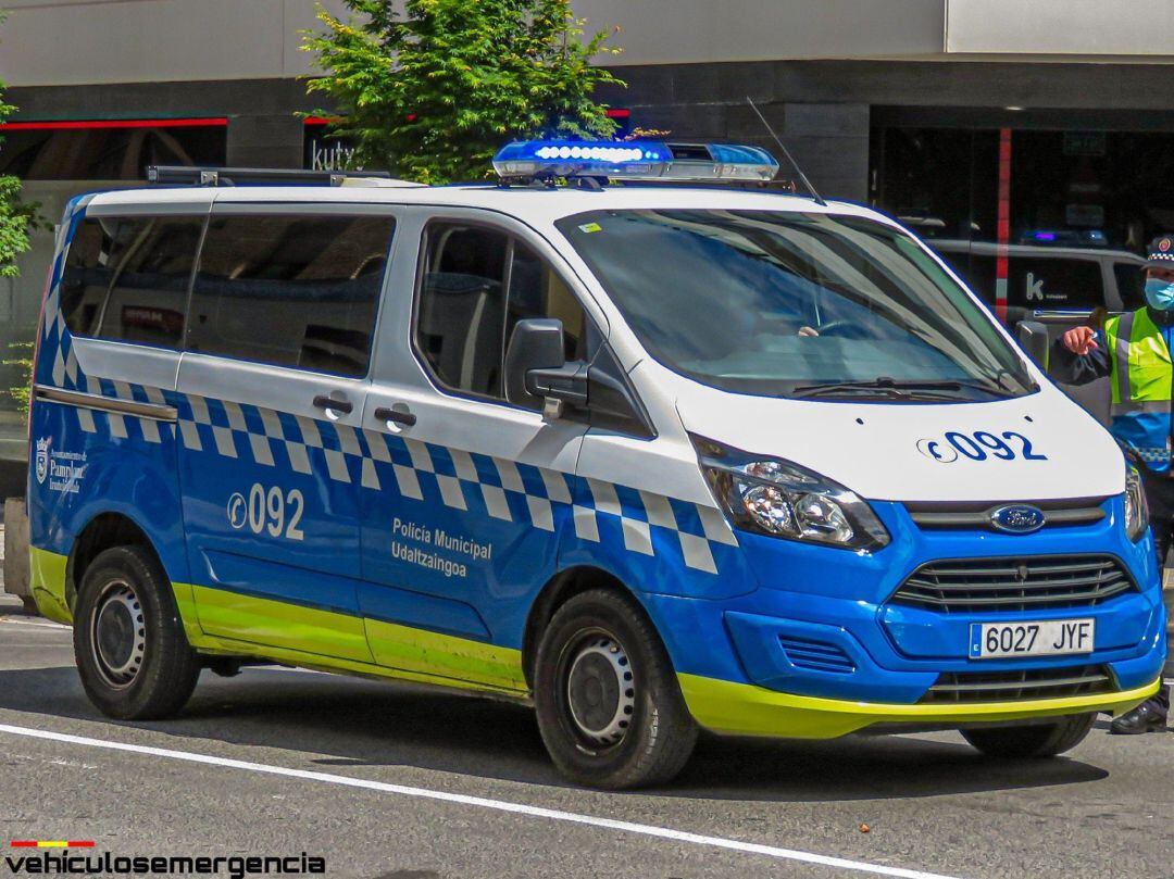 Vehículo de la Policía Municipal de Pamplona