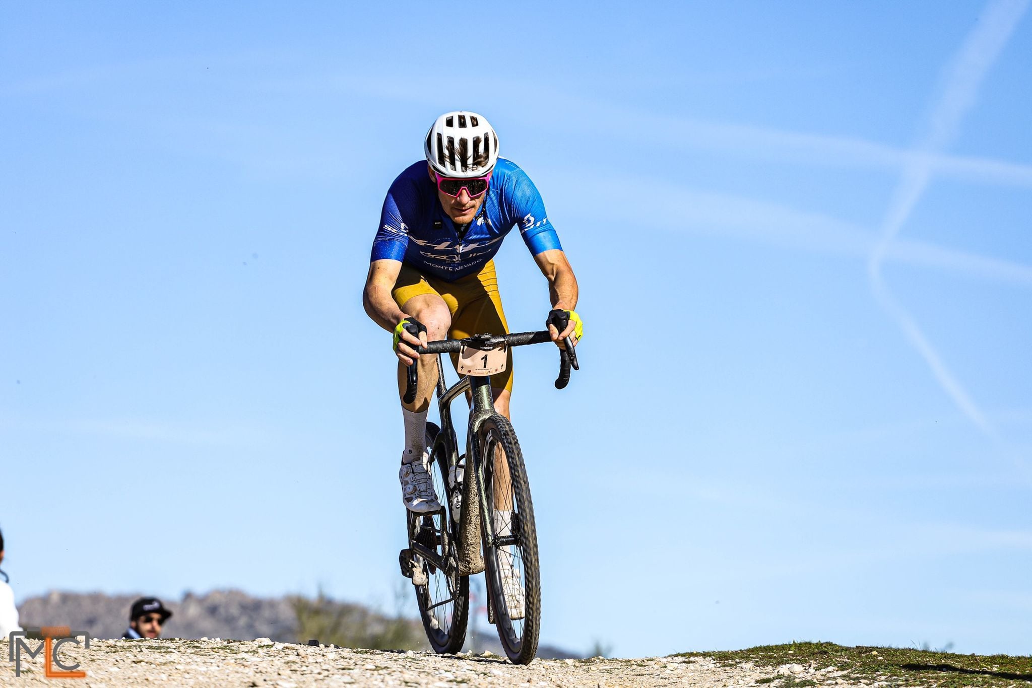 Nacho Pérez durante la disputa de la primera prueba de la Copa de España de Gravel