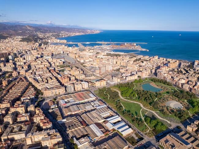 Recreación del proyecto de zona verde que defiende la plataforma del Bosque Urbano en los terrenos de Repsol (BUM)