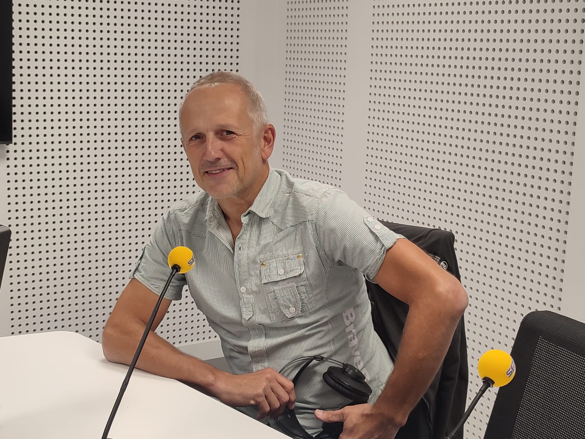 David Campión en los estudios de cadena SER Navarra
