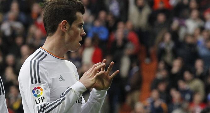 El galés celebra su golazo