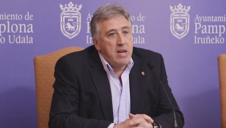 Joseba Asiron, alcalde de Pamplona