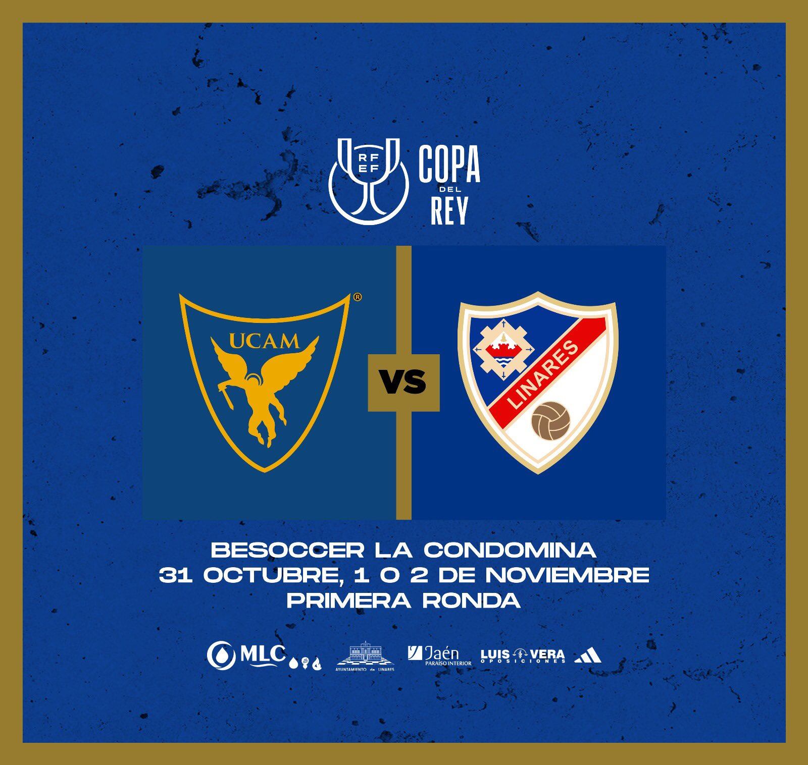 UCAM Murcia-Linares Deportivo, primera ronda de la Copa del Rey 2023/24.