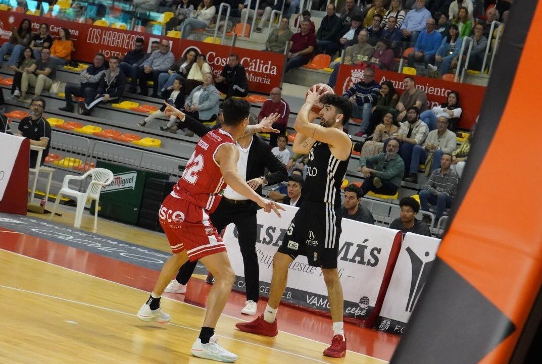 Juanpe Jiménez durante un partido esta temporada