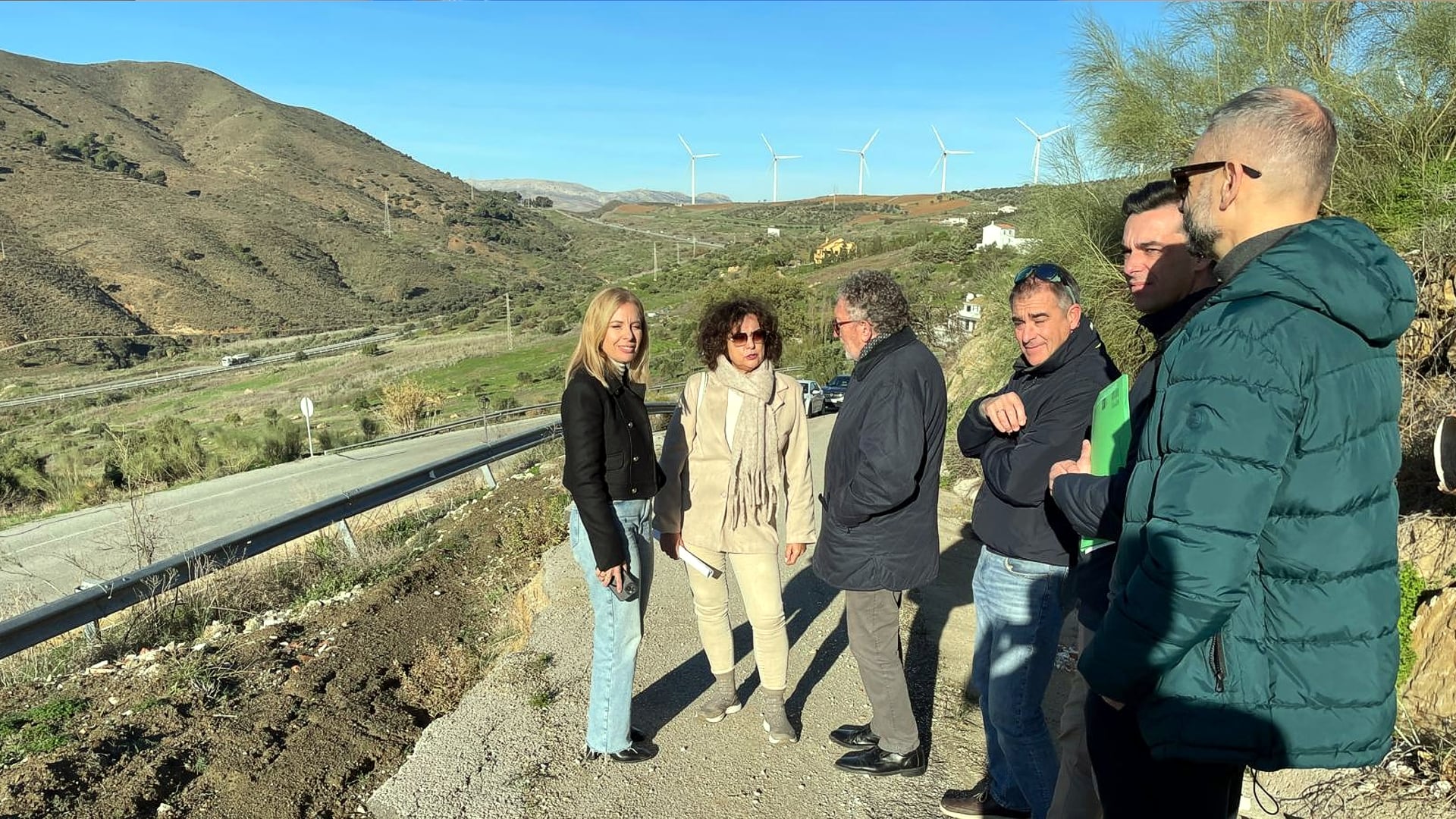 Visita de la diputada de Fomento a Carratraca