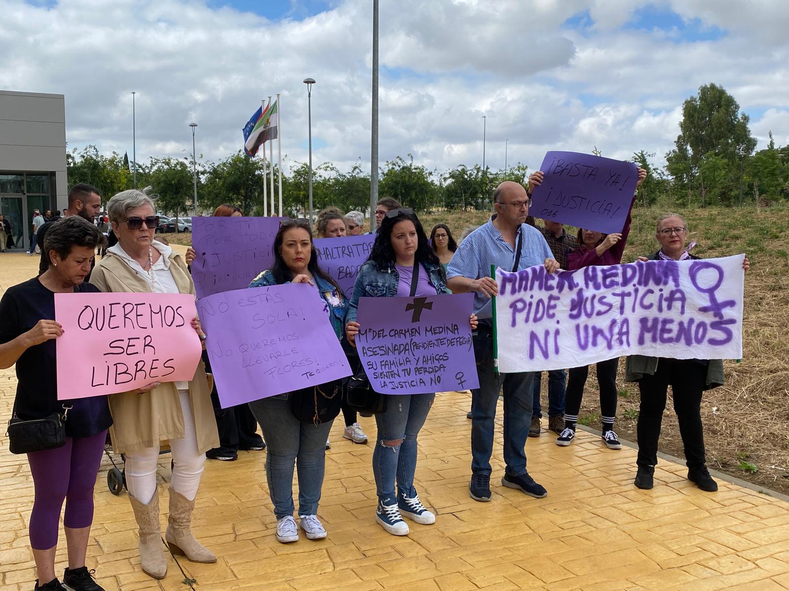 Manifestación juzgados de Badajoz