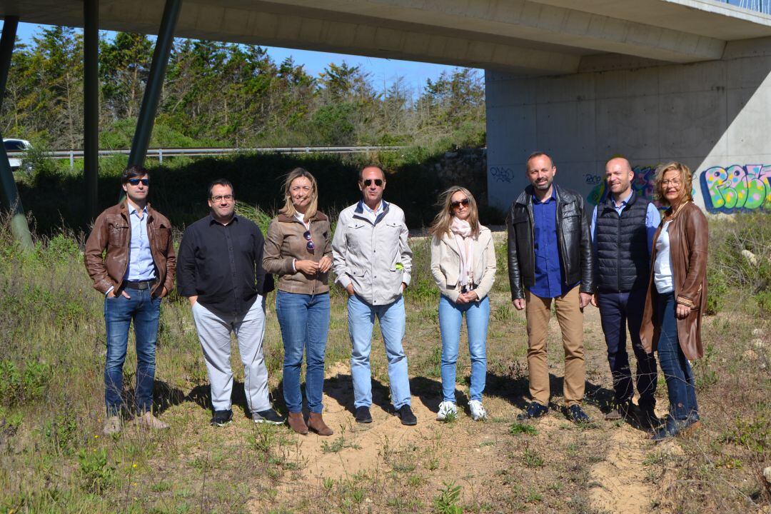 Candidatos en el puente de La Argentina