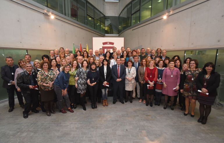 Los trabajadores que han recibido el reconocimiento.