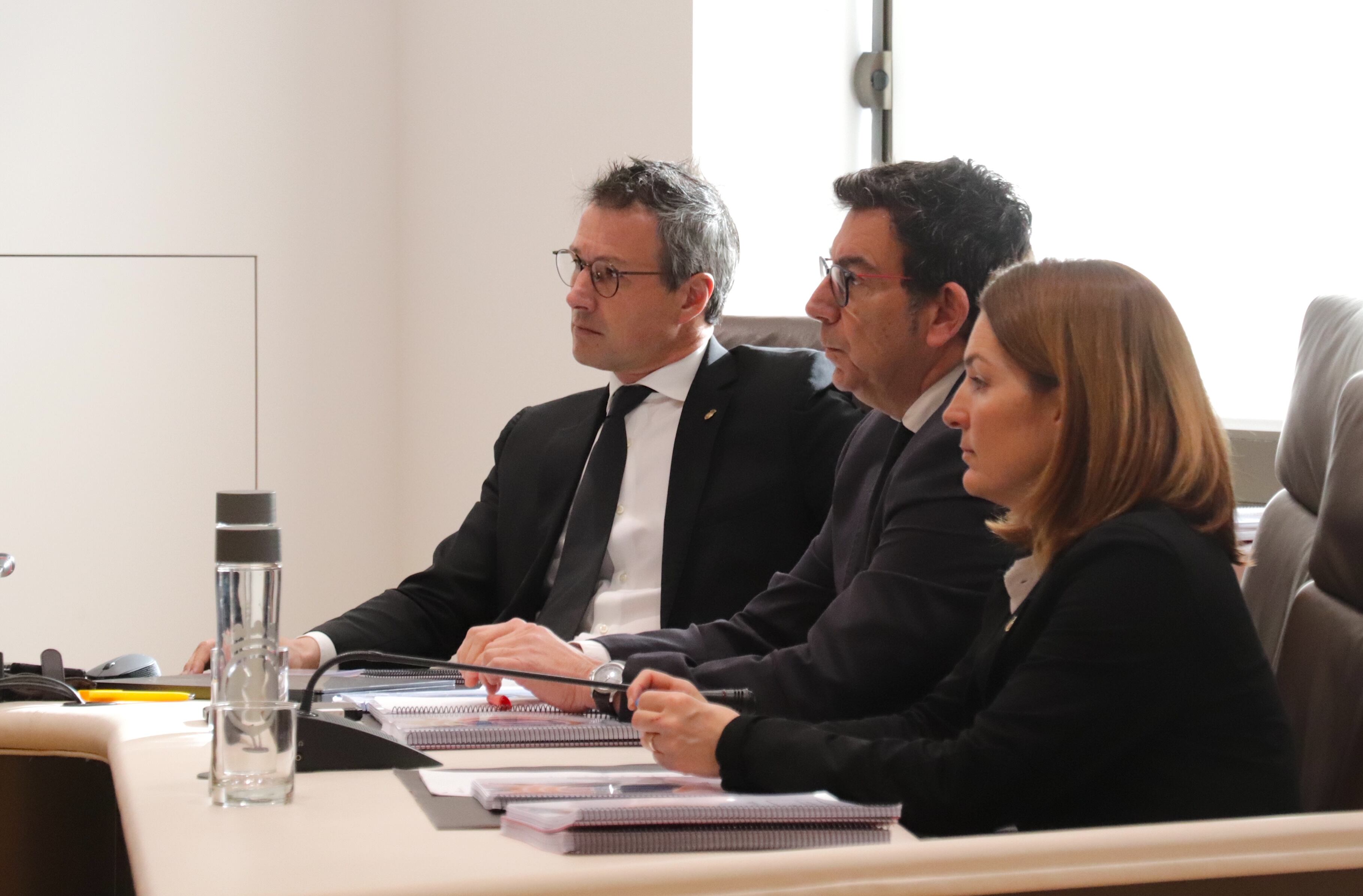 Els consellers de Demòcrates al comú d&#039;Andorra la Vella, David Astrié, Miquel Canturri i Rosa Maria Sabaté