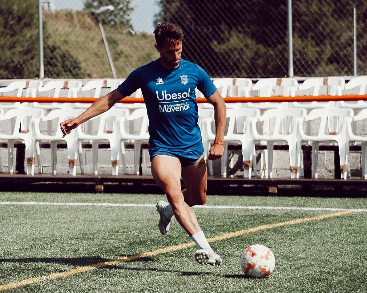 Jose Ballester durant un entrenament en la passada campanya //Foto: Atzeneta UE