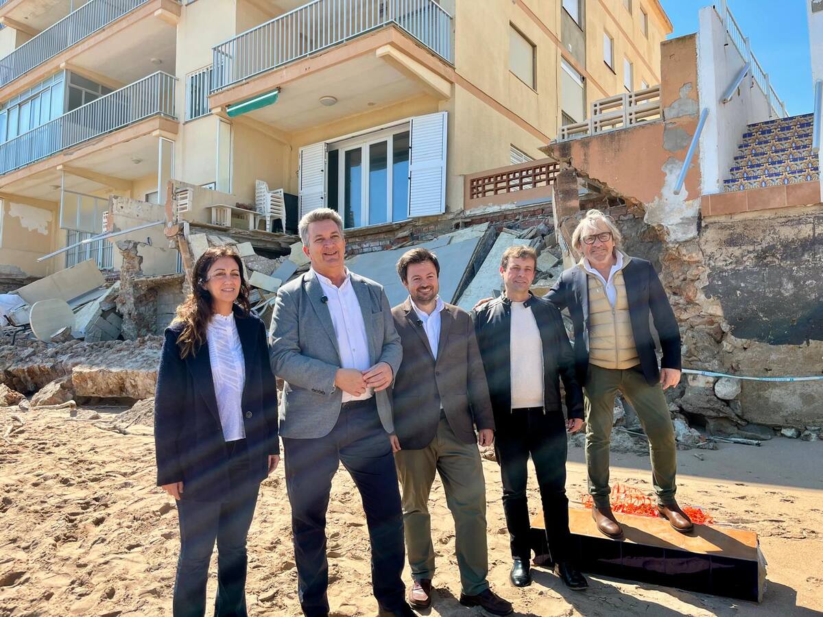 Martínez Mus ejemplifica la regresión de la playa de Tavernes como un anticipo de la regresión del litoral