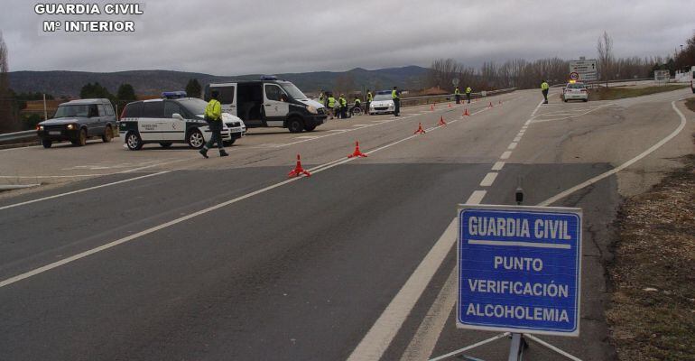 Control de alcoholemia de la Guardia Civil