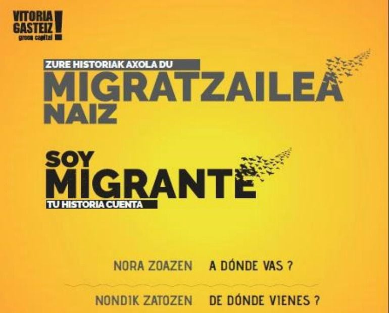 CARTEL DE LA CAMPAÑA SOY MIGRANTE