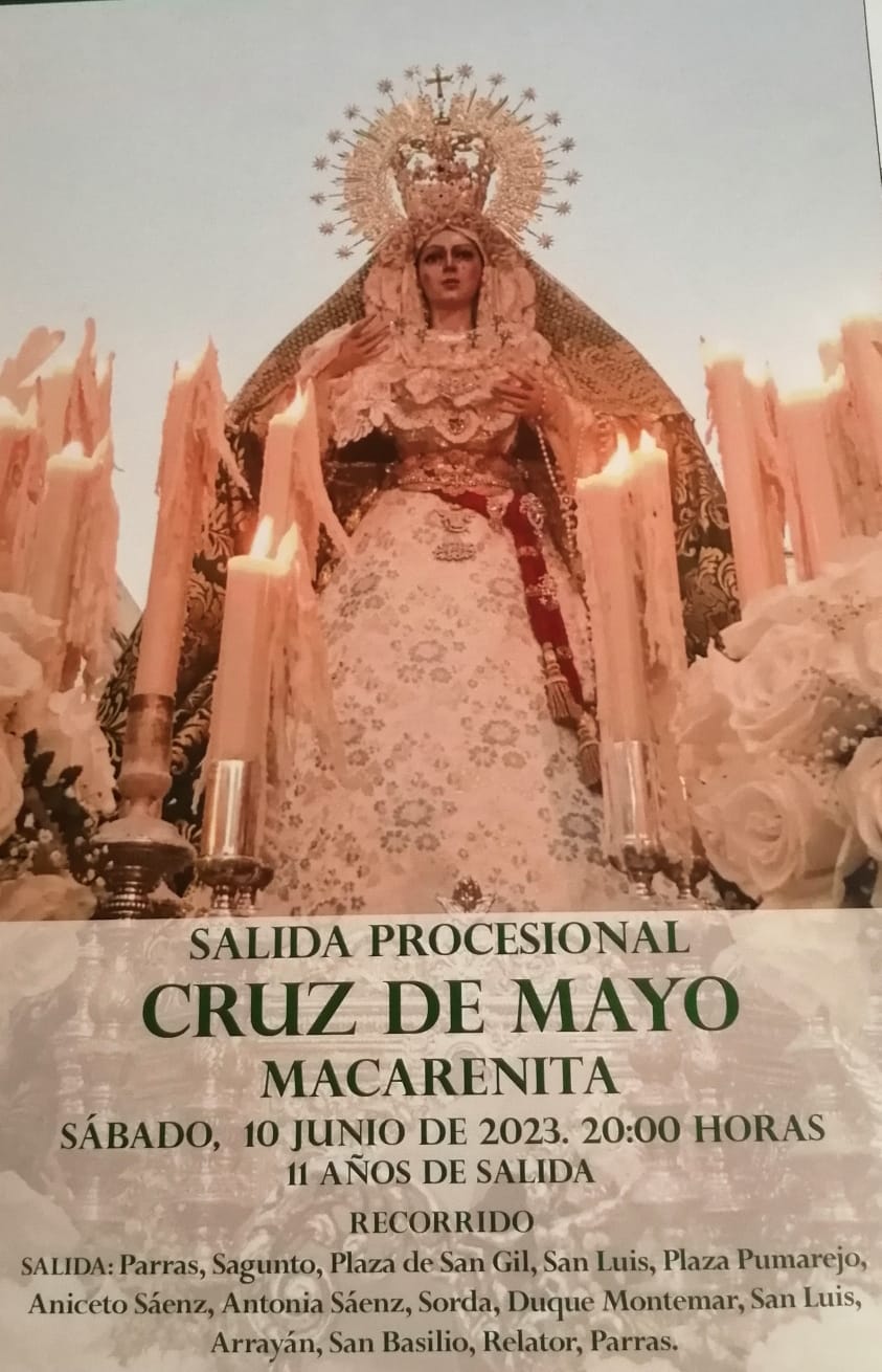 Cartel de la salida procesional de La Macarenita