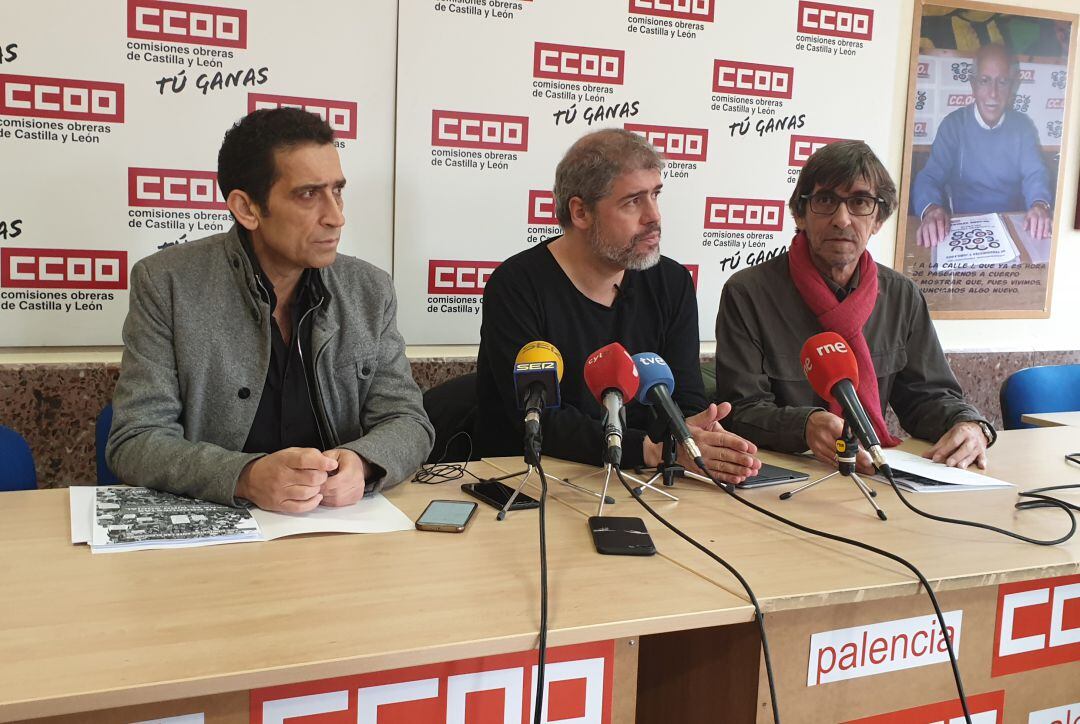 Vicente Andrés (i), Unai Sordo (c) y Luis González (d)