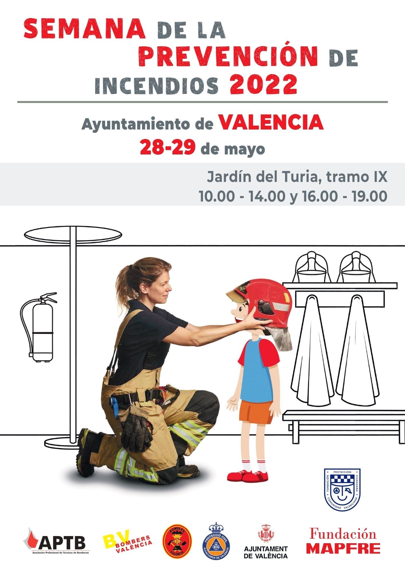 Bomberos enseñarán a niños este fin de semana en València a autoprotegerse en caso de incendio