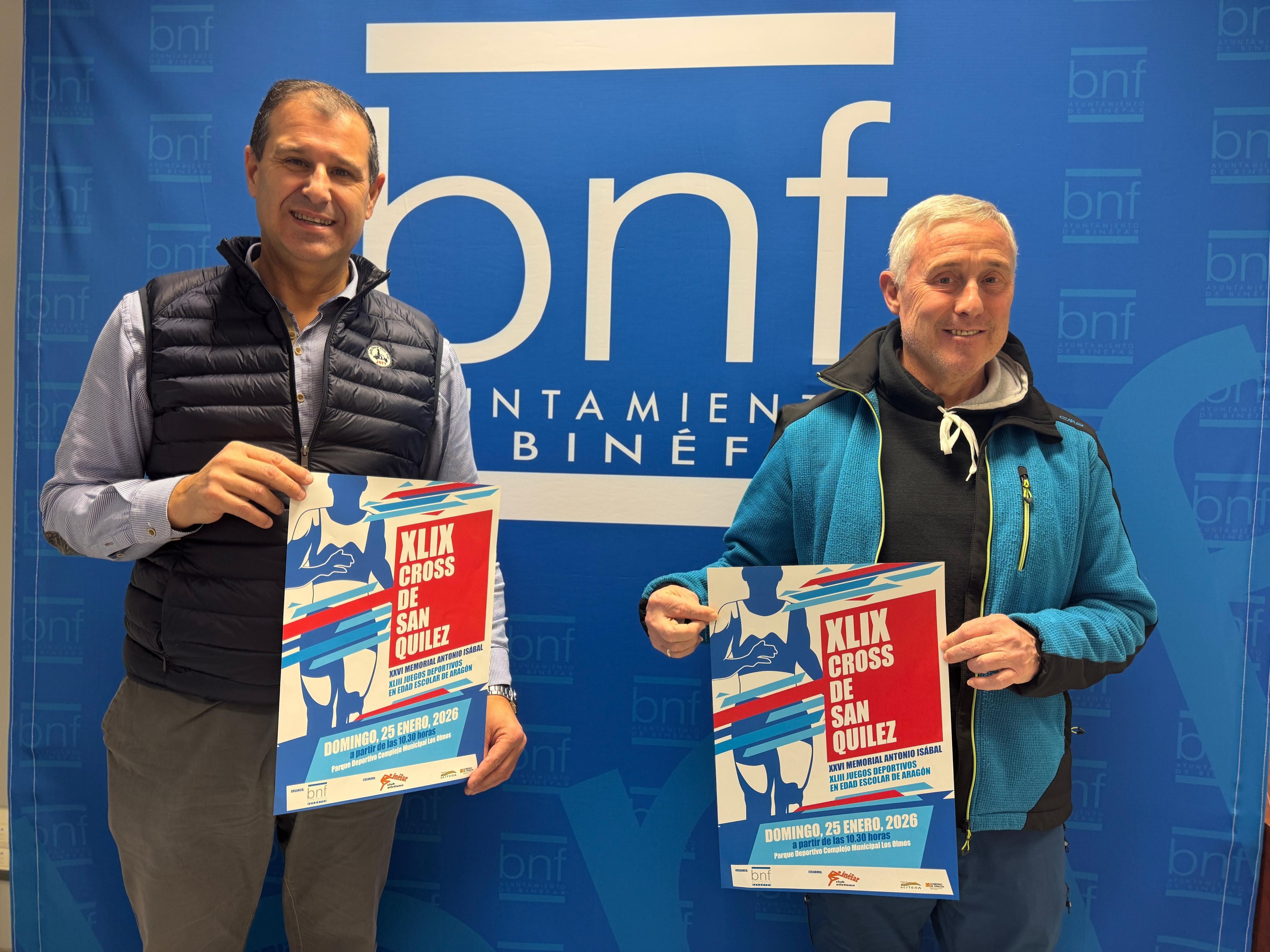 Sergio Serra y Ricardo Radigales en la  presentación del cross