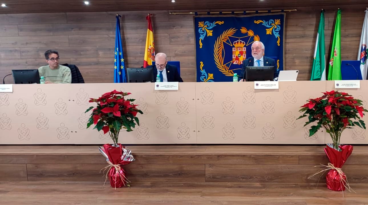 A la derecha, el presidente del Colegio Oficial de Enfermería de Jaén, José Francisco Lendínez Cobo, acompañado de otros miembros de la Junta Directiva.