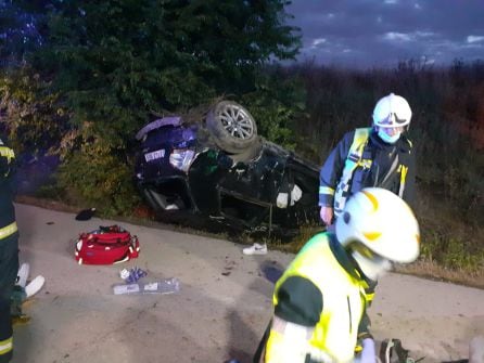 El accidente de Pinto ocurrió en torno a las 22:00 horas de este jueves en el kilómetro 2 de la carretera Cañada Real Galiana