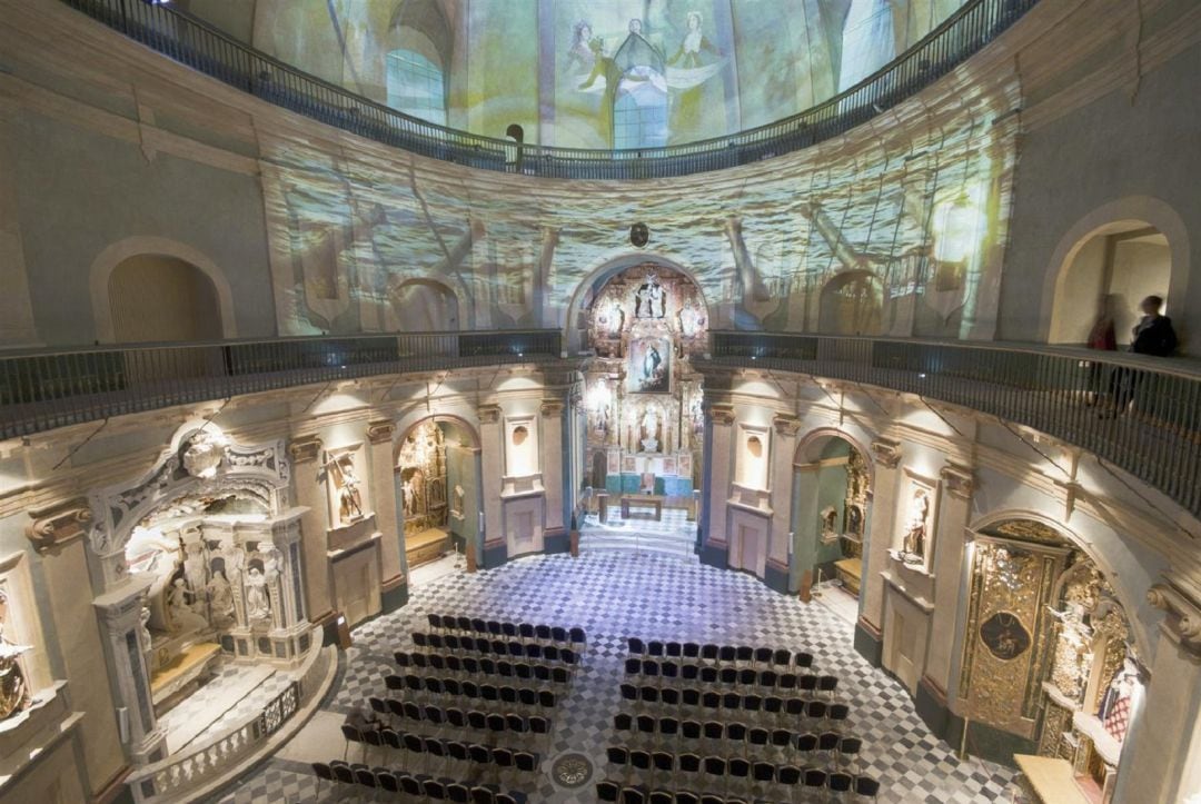 Imagen del interior del oratorio San Felipe Neri